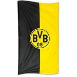 Borussia Dortmund, BVB-Hissfahne im Hochformat, Schwarz-gelb, 100x200cm