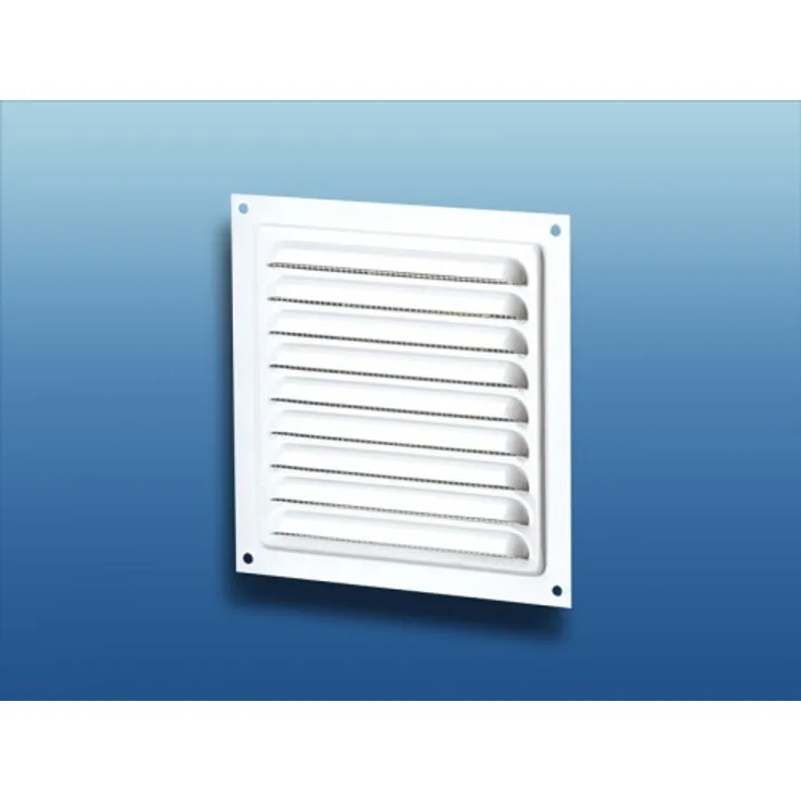 Kiemenblech Serie MVM Aluminium weiß : 125x125mm