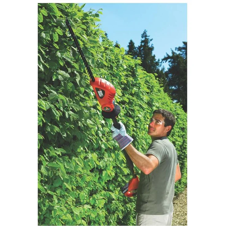 Black+Decker Lithium-Ionen Akku-Stabheckenschere ohne Akku und Ladegerät (18 V, bis zu 3,5 m höhenverstellbar) GTC1843LB, 1,2 cm Schnittstärke – Bild 4