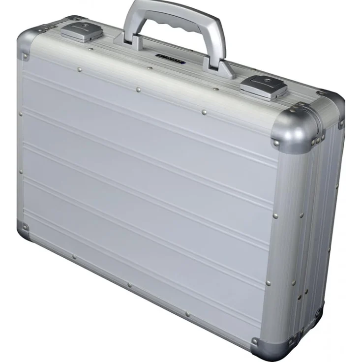 Alumaxx Attaché Laptopkoffer Venture aus Aluminium, Circa 33, 5 × 45, 5 × 13, 5 cm Aktentasche, 46 cm, 17 L, Schwarz Matt – Bild 2