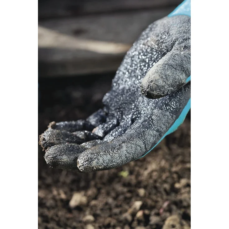 GARDENA Gartenhandschuhe 00206 Garten- und Bodenhandschuh: Gartenhandschuhe für grobe Garten- und Bodenarbeiten, Größe 10-XL, atmungsaktiv, wasserresistent dank Latexbeschichtung, optimaler Grip und Schutz 208-20 – Bild 2