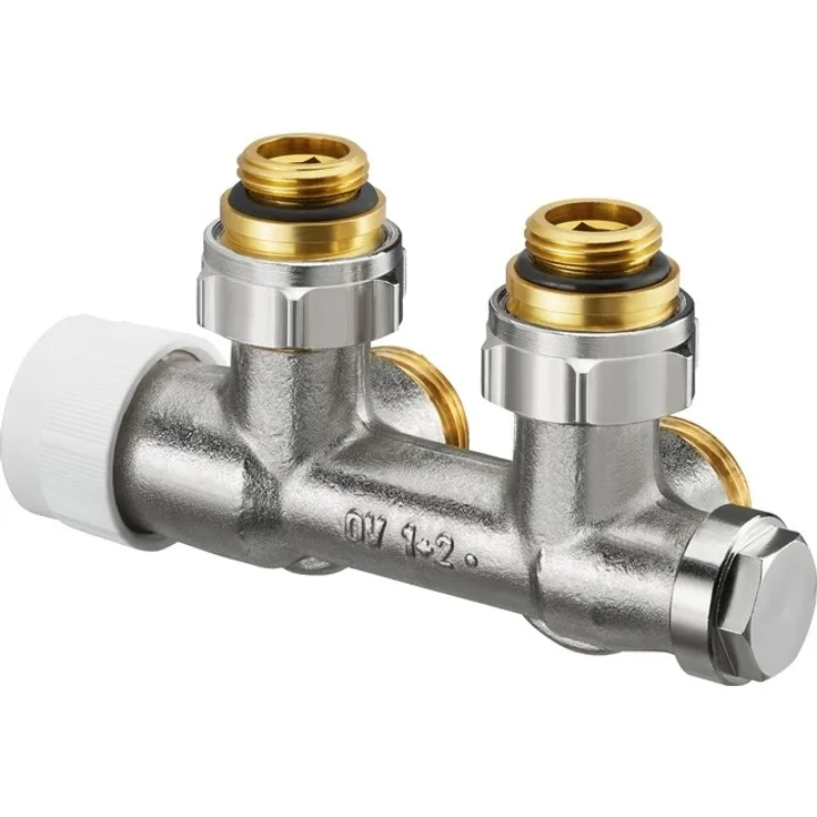 Oventrop OV Anschlussarmatur Multiblock T 1-2AG x 3-4AG, 1-u.2-Rohr,MS Eck Bewässerungszubehör