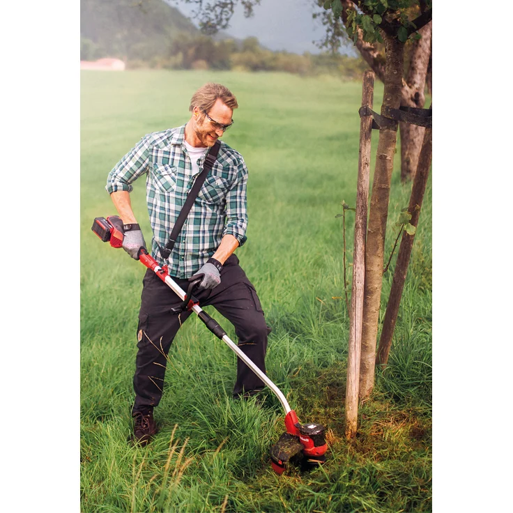 Einhell Akku Rasentrimmer GE-CT 36-30 Li E - Solo Power X-Change (Lithium Ionen, 2x 18 V Akku, 9.000 U-min, elektr. Drehzahlregulierung, Tragegurt, Split Schaft, Softgrip, ohne Akku und Ladegerät) – Bild 8