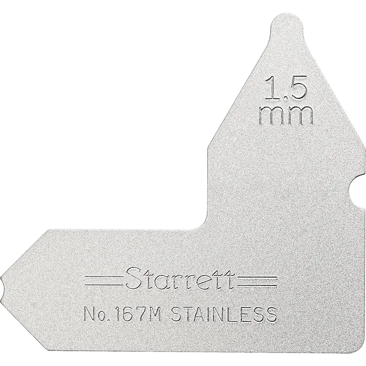 Starrett 167M-1 Radiusmessgerät, 1,5 mm, Radiusmesser 1,5 mm