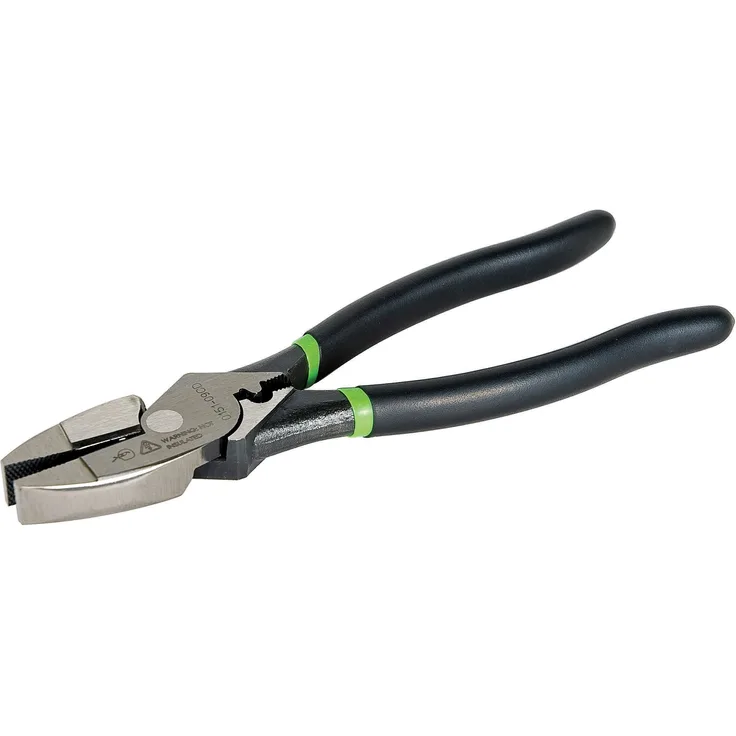 Greenlee 0151?09 CD Seite Schnitt Zange mit-Crimper, Hohe Einfluss, getaucht Griff, 22,9 cm