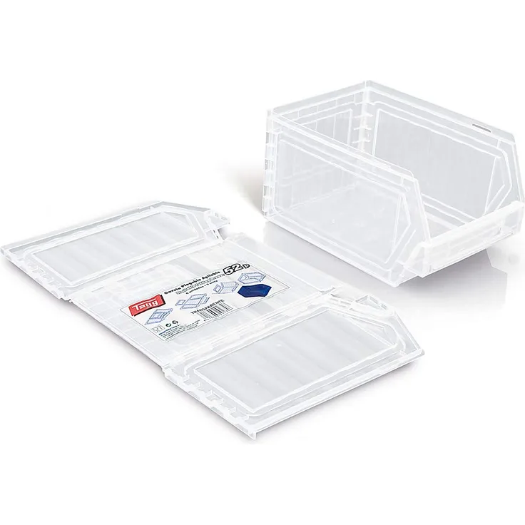 Tayg 5er-Set Lagersichtkästen, Kunststoff, faltbar, 236 x 160 x 130 mm, 1 Stück, transparent, 202346