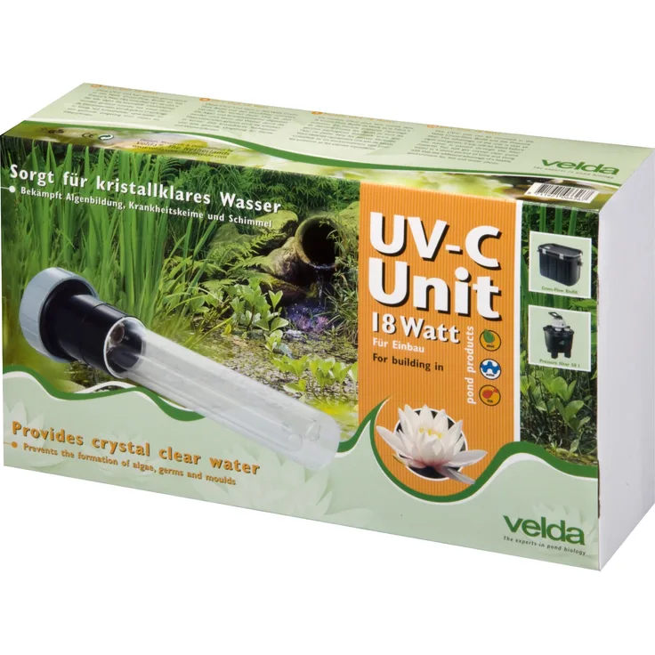 Velda 126575 Ersatz-UV-C Einheit für Elektronische Entferner gegen Grünalgen im Teich, UV-C Unit 18 Watt