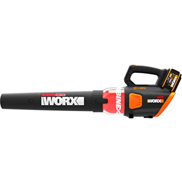 Worx WG584E.9 Laubbläser Profi Laubgebläse mit 3-Gang Steuerung Bis zu 145 km-h Luftgeschwindigkeit PowerShare kompatibel Wird ohne Akku und Ladegerät geliefert