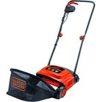Black+Decker Elektro-Rasenlüfter (600W, zur ganzjährigen Rasenpflege, 30 cm Arbeitsbreite, 3 Arbeitshöhen) GD300-QS