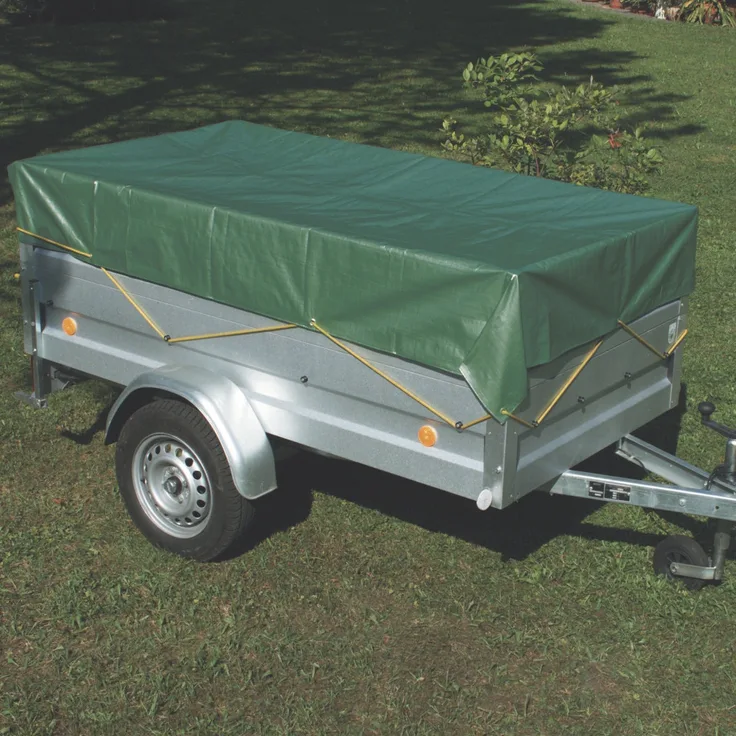 Windhager Schutz-Plane Medium, Gewebeplane Abdeckplane, grün, 100 g-m², 4 x 5 m, 07032