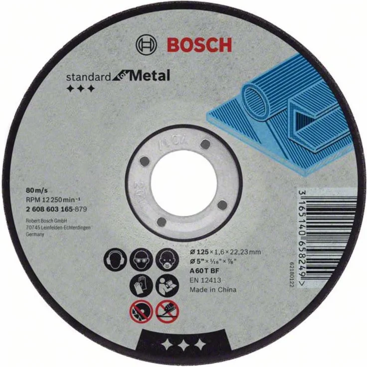 Bosch Professional gerade Trennscheibe (für Metall, Zubehör für Winkelschleifer) – Bild 1
