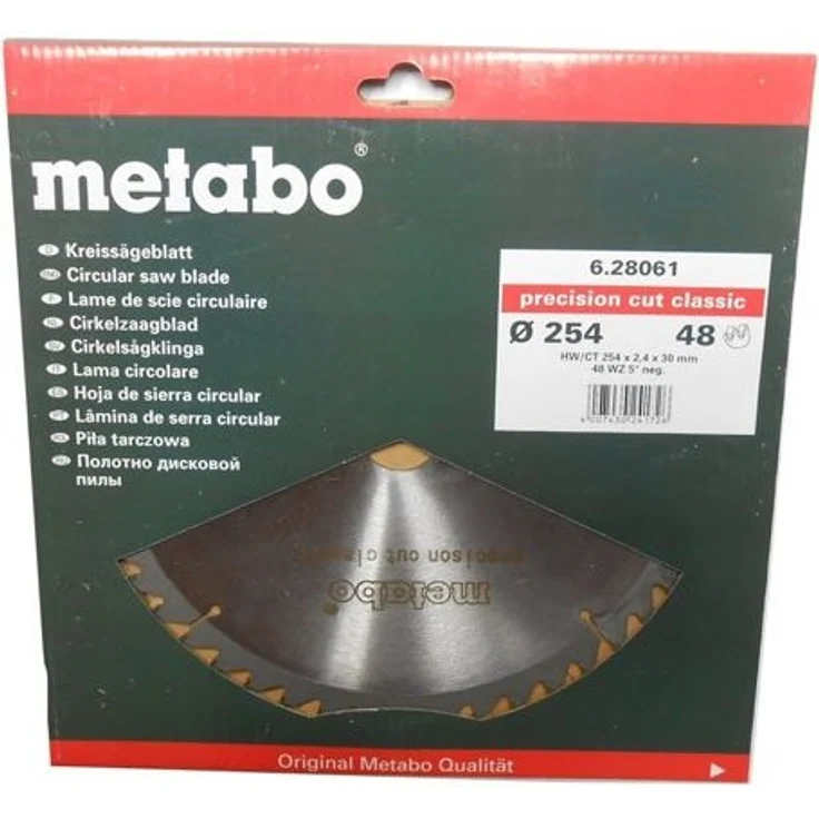 Metabo Kreissägeblatt Precision cut classic 254 x 2,4 x 30 mm (6.28061.00) – Bild 2