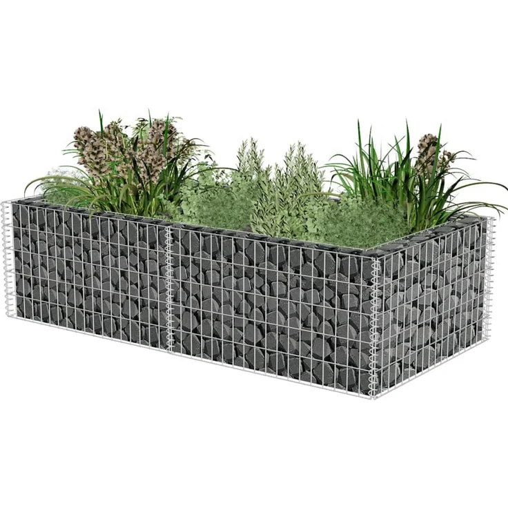 vidaXL Pflanzkübel Steinkorb 180×90×50 cm – Bild 1