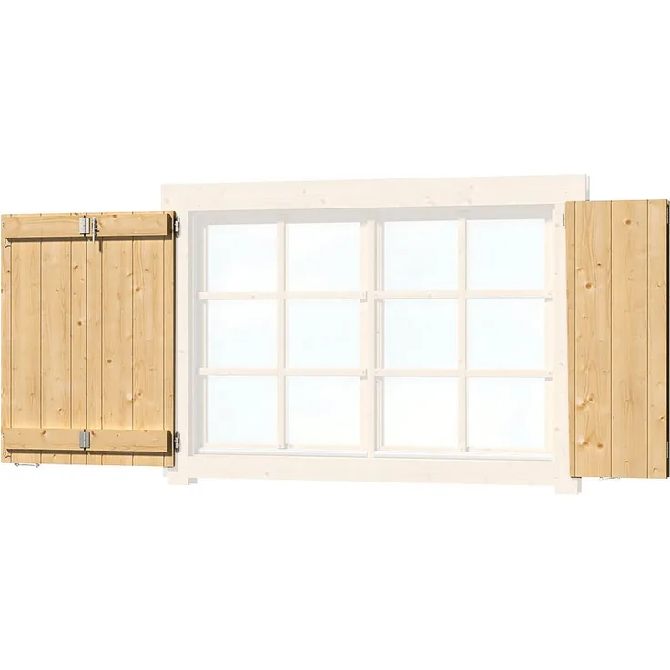 Nordic Holz Fensterladen, für Gartenhaus »Colorado« 4743329209889