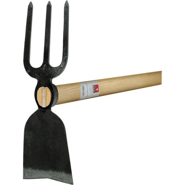 IDEAL Gartenhacke, 3 Zinken, Breitblatt