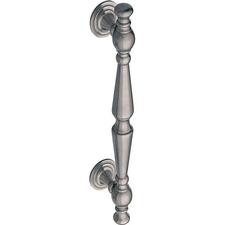 AMIG 6409 – Stoßgriff Türgriff Haustürbeschlag aus Messing - Edelstahl OptikLänge 300 mm