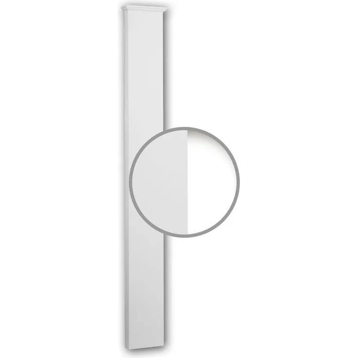 Pilaster Schaft 422302 Fassadenelement Pilaster Außenstuck Korinthischer Stil weiß