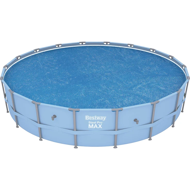 Bestway Flowclear Solarabdeckplane Ø 527 cm, für runde 549 cm Steel Pro Max, Power Steel und Power Steel Swim Vista Series Pools, blau – Bild 1