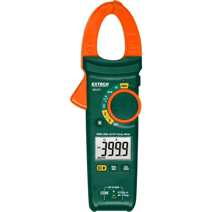 Extech MA445 Stromzange mit NCV-Detektor und Echteffektivwertmessung, AC-DC, 400 A