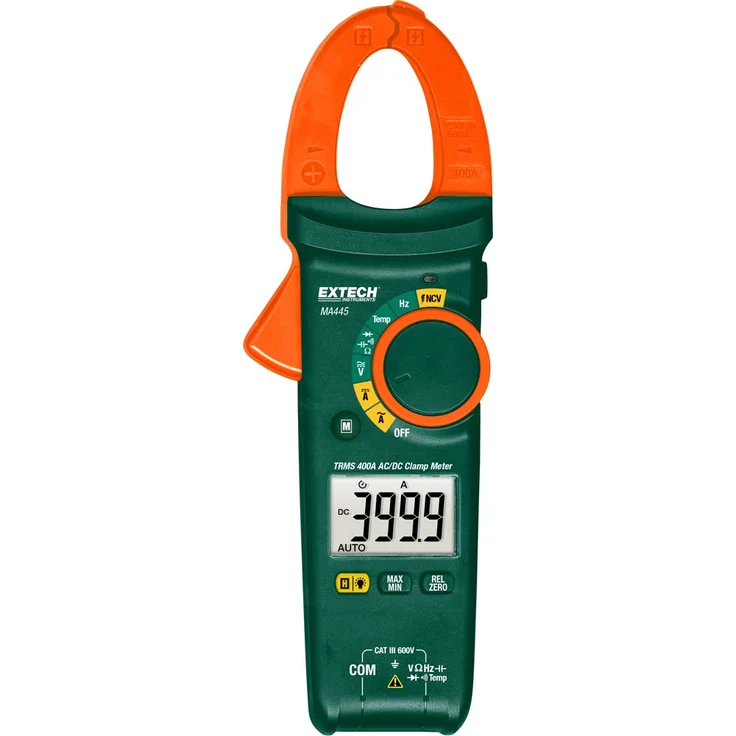 Extech MA445 Stromzange mit NCV-Detektor und Echteffektivwertmessung, AC-DC, 400 A – Bild 1