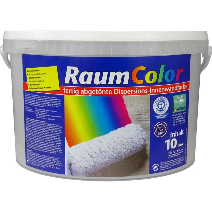 Wilckens Raumcolor Samtgrau Innenfarbe Wandfarbe hochdeckend matt Farbe – Bild 1