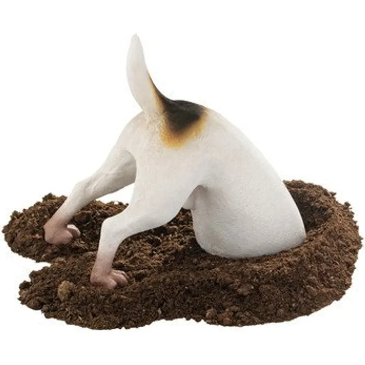 Design Toscano Terrence der Terrier Hund Gartenstatue, Polyresin, vollfarbe, 30 cm