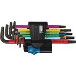 Wera 05024179001 967 SL-9 TORX HF Multicolour Winkelschlüsselsatz mit Haltefunktion, 9-teilig
