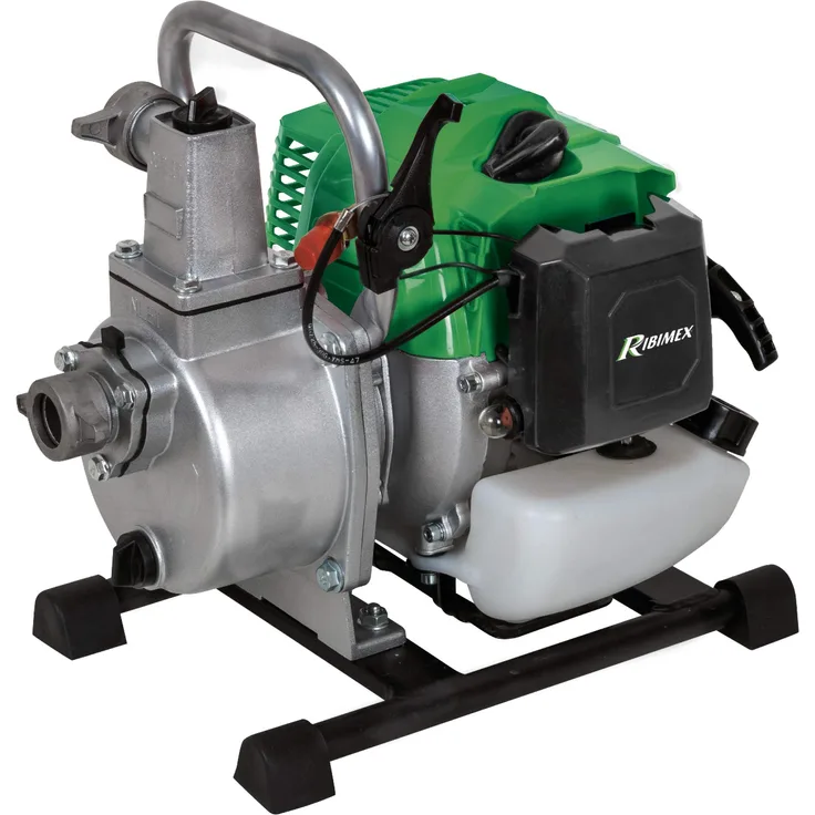Ribimex PRMPP043 Motorpumpe 42,7 cc, grün/grau/schwarz Gartenpumpe