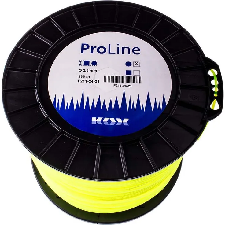 ProLine Freischneidefaden rund, Dicke: 2,4 mm, Länge: 388 m - KOX