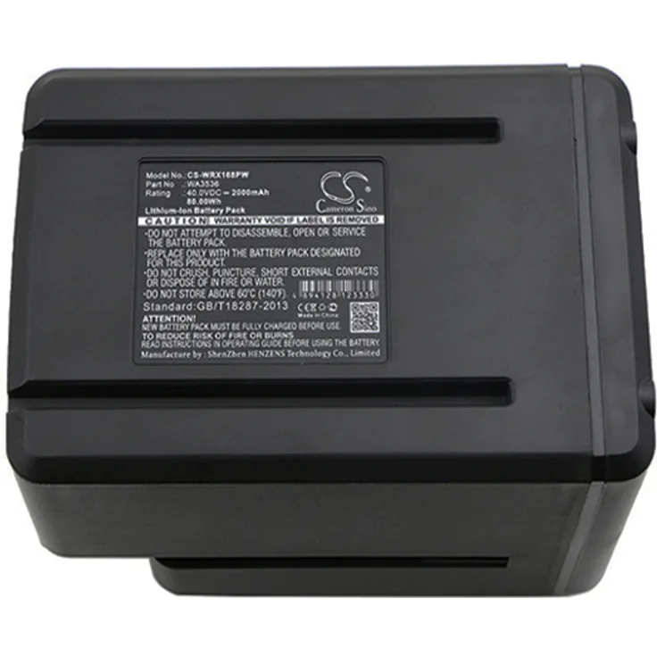 Ersatzakku - CS-WRX168PW- Worx WA3536 - WG168E - 40 Volt 2000mAh Li-Ion
