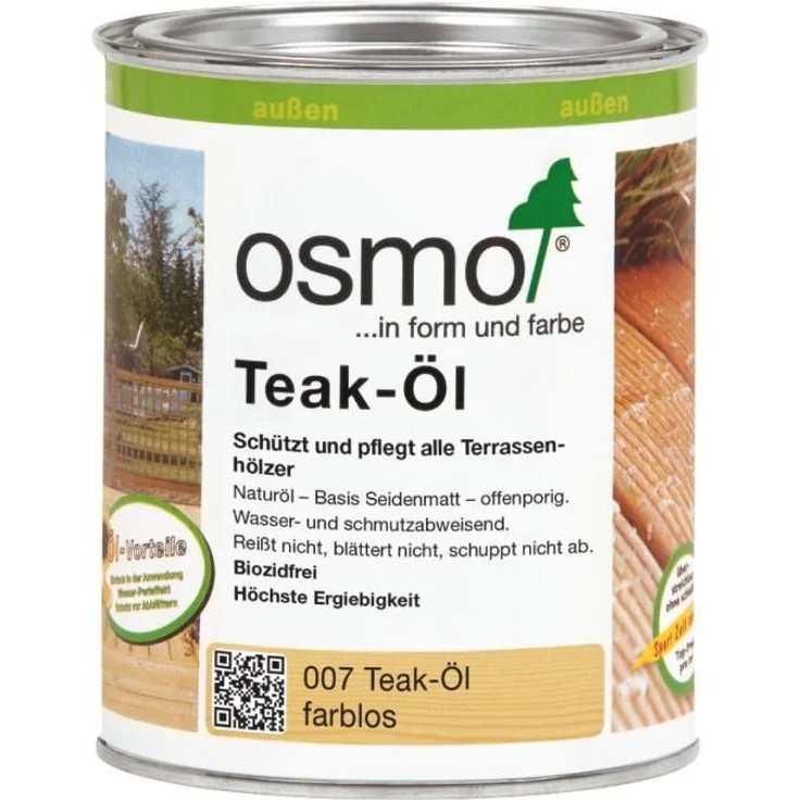 Osmo Teak-Öl 750 ml, farblos – Bild 1