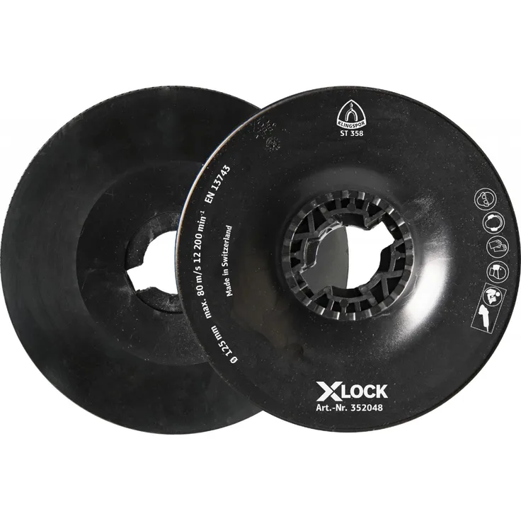 Klingspor ST 358 FI-Stützteller, 125 mm X-LOCK
