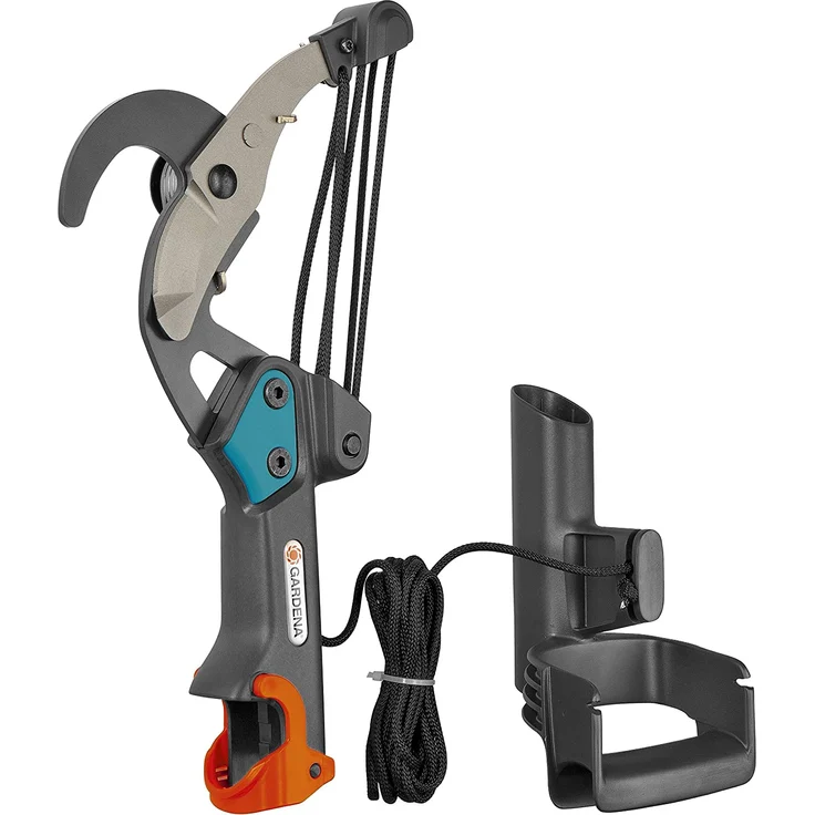 GARDENA combisystem-Bypass-Baumschere Astschere mit 5-fach Rollenübersetzung für kraftsparendes Schneiden von Ästen bis 35 mm Durchmesser mit 4 7 m reißfestem Zugseil und D-Griff 298-20 – Bild 3