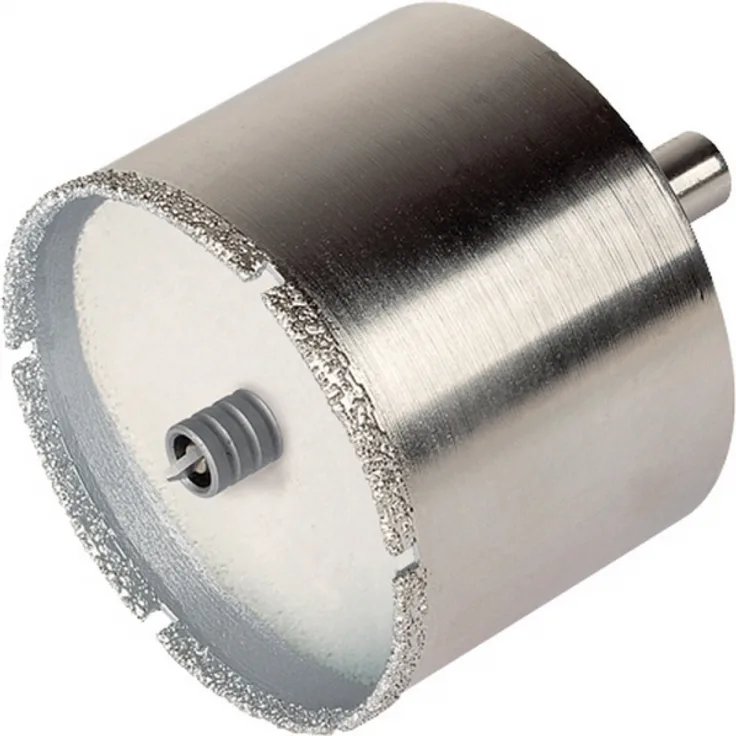 Wolfcraft 5928000 1 Diamant-Lochsäge Ceramic mit Schwamm, 10 mm Schaft Ø 45 - Preisvergleich