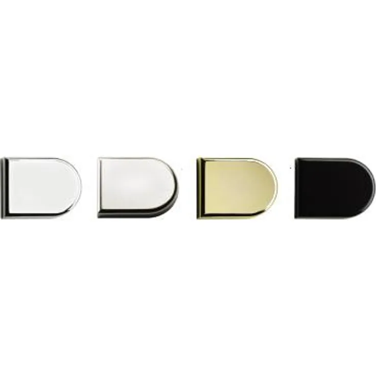 HETTICH Zierkappe Typ B D-Form vergoldet, hochglanz