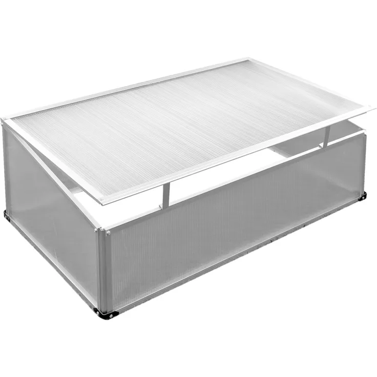 LEX Frühbeet, Aluminium-Rahmen, PC-Scheiben, 100 x 60 x 30/40cm