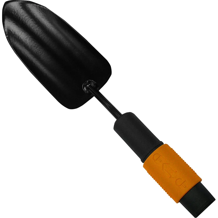 Fiskars Blumenkelle, Werkzeugkopf, Länge: 31,5 cm, Bohrstahl-Kelle, Schwarz-Orange, QuikFit, 1000730 – Bild 1
