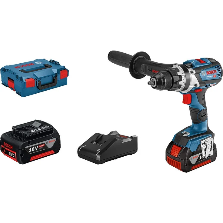 Bosch Professional GSR 18V-110 C Akku-Bohrschrauber 110 Nm 480 - 2100 U/min 18 V Li-Ion 1,5 - 13 mm 82|13 mm 2 x 5 Ah Akku mit Ladegerät mit L-Boxx – Bild 1