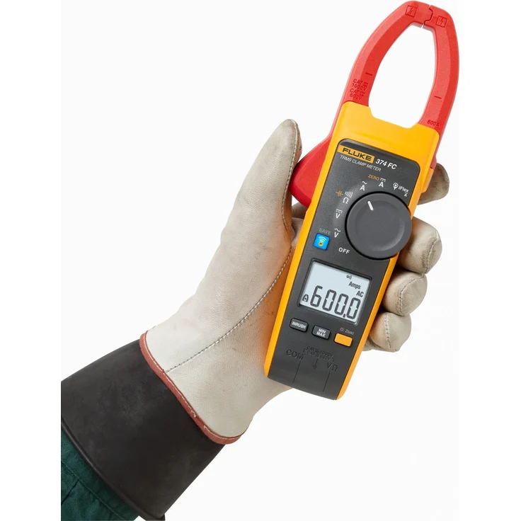 Fluke 374 FC Hand-Multimeter, Stromzange digital CAT III 1000 V, CAT IV 600V Anzeige Counts: 6000 – Bild 2