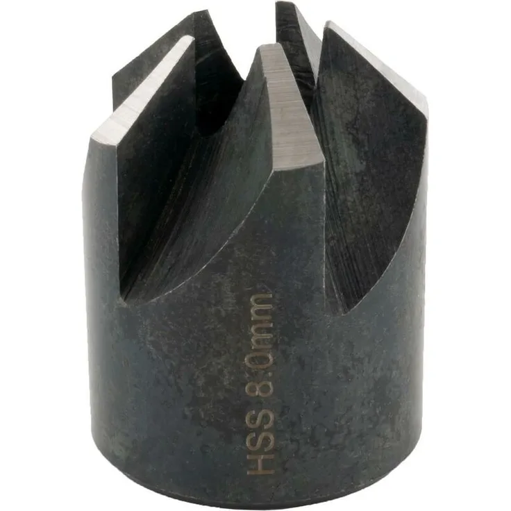 Ent European Norm Tools - ENT 50508 Aufsteckversenker HSS, Durchmesser (d) 8 mm, D 20 mm, e 90°, Rechts