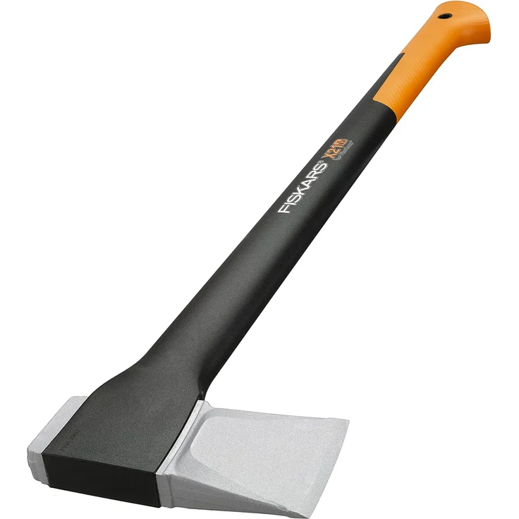 Fiskars Spaltaxt, Inklusive Klingen- und Transportschutz, Länge: 71 cm, Antihaftbeschichtet, Hochwertige Stahl-Klinge-Glasfaserverstärkter Kunststoff-Stiel, Schwarz-Orange, X21L, 1,63 kg, 1015642 – Bild 3