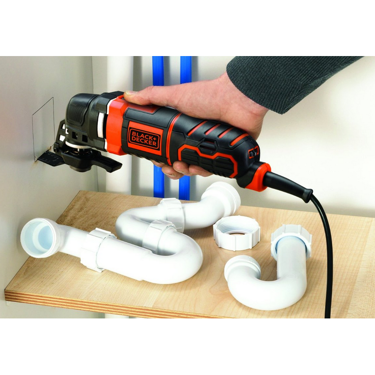 Black plus Decker Multifunktionsgerät MT300KA Mit Adapter für Universalzubehör anderer Hersteller und umfangreichem Zubehör Zubehörwechsel auf Knopfdruck – Bild 5