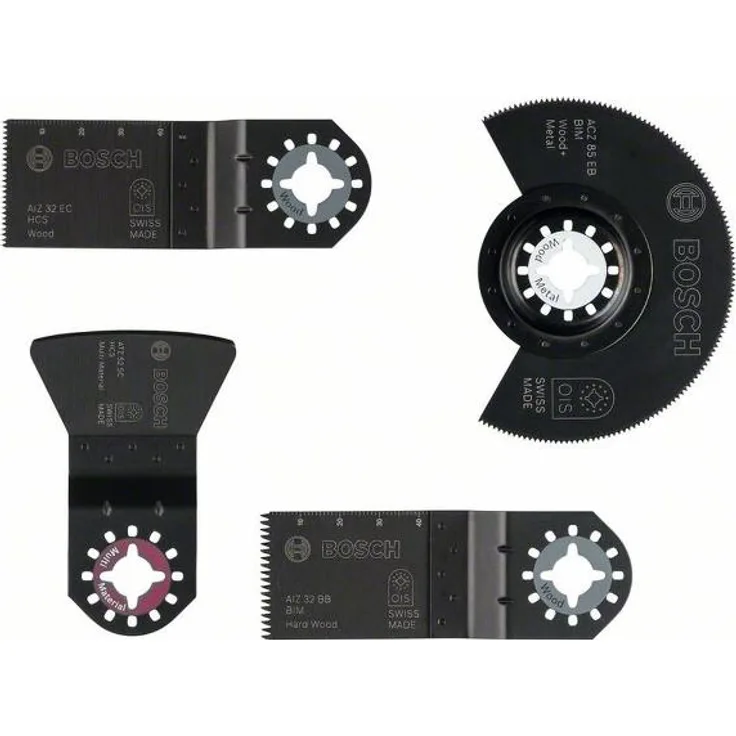 Bosch 4tlg. Boden-/Einbau-Set ACZ 85 EB (1x), AIZ 32 BB (1x), AIZ 32 EC (1x), ATZ 52 S (2608661696)
