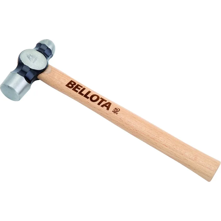 Bellota 8011-E Kugelhammer, Stiel aus Buchenholz, 700 g, Grau, 0