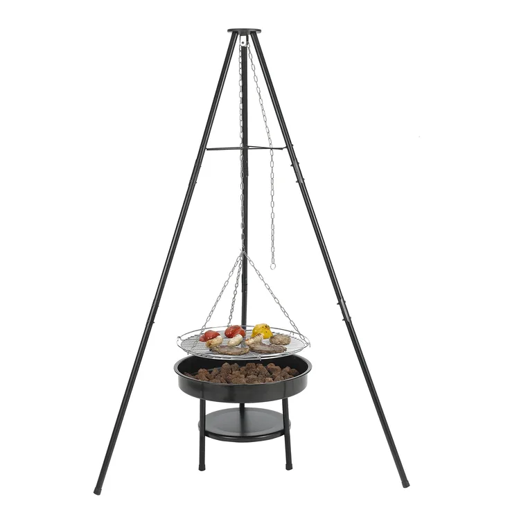 Tepro 1135 Schwenkgrill Holzkohlegrill Cary, 46,5 cm