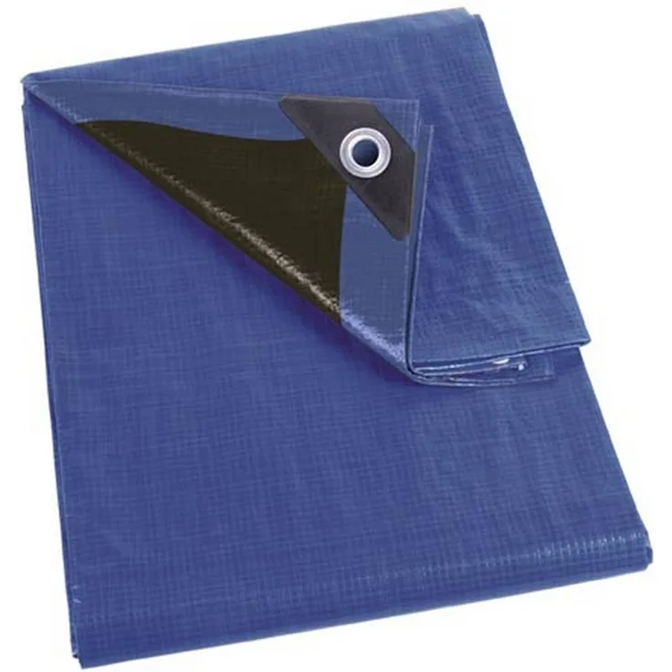 Perel 140-0508 Abdeckplane Super Stark, Blau-Schwarz, 5 x 8 m