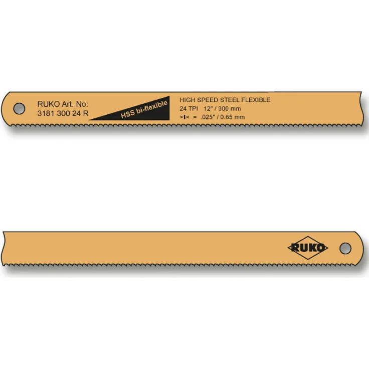 Ruko 318130024?1er Pack Hand-HSS Bi-Flex (302 x 13 x 0,65 mm 24 Zähne)