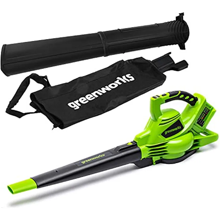 Greenworks Tools 01-000002405307 GD24X2BV Laubbläser Grün Schwarz 48 V