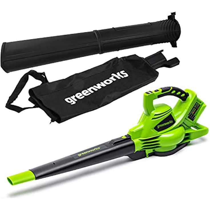 Greenworks Tools 01-000002405307 GD24X2BV Laubbläser Grün Schwarz 48 V