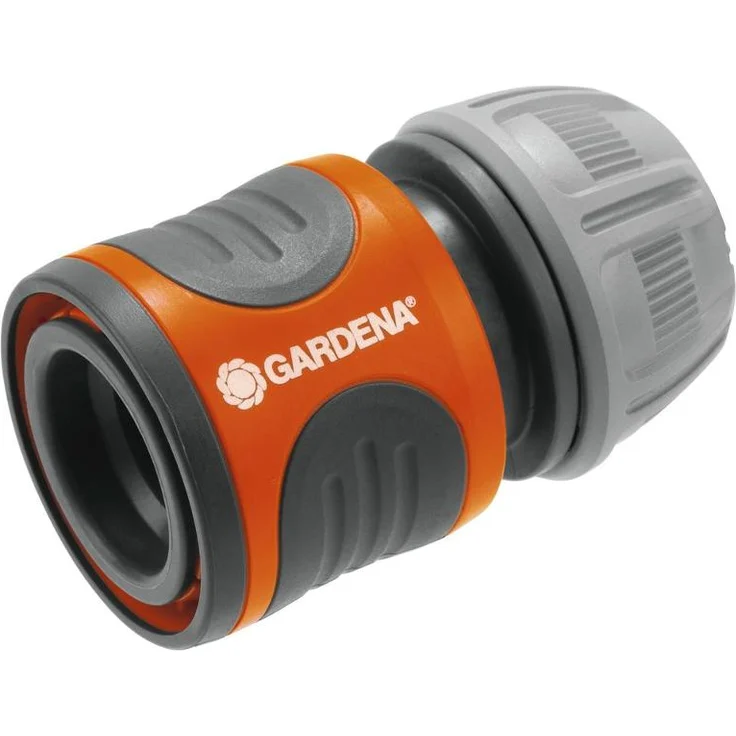GARDENA Schlauchverbinder 13 mm (1-2 Zoll) und 15 mm (5-8 Zoll): Steckverbinder für den Schlauchanfang, Griffmulden, einfache Montage, verpackt (18215-20) Bewässerungszubehör – Bild 1